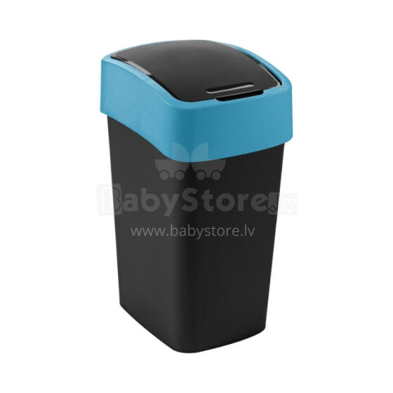 Waste bin Flip Bin 25L black/blue