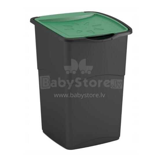 Garbage bin Koral BIn 47L black/green