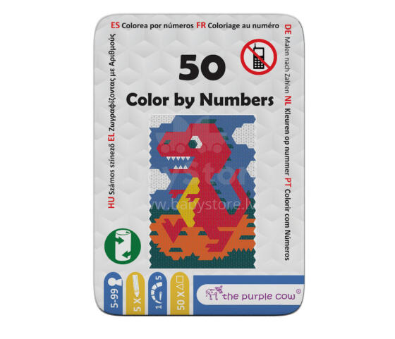 PURPLE COW game Color by Numbers, 064