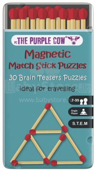 PURPLE COW travel game Matchstick Puzzles (LT, LV, EE), 6886