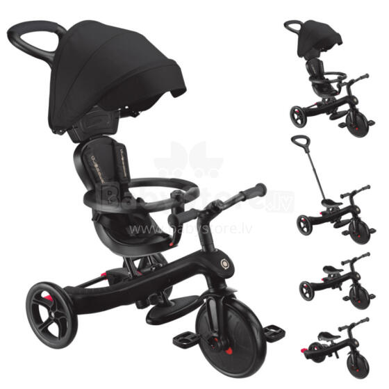 GLOBBER trīsritenis Explorer Trike 4in1, melns, 634-120