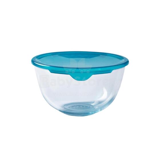 Stikla bļoda ar vāku &Oslash;21cm 2.3L