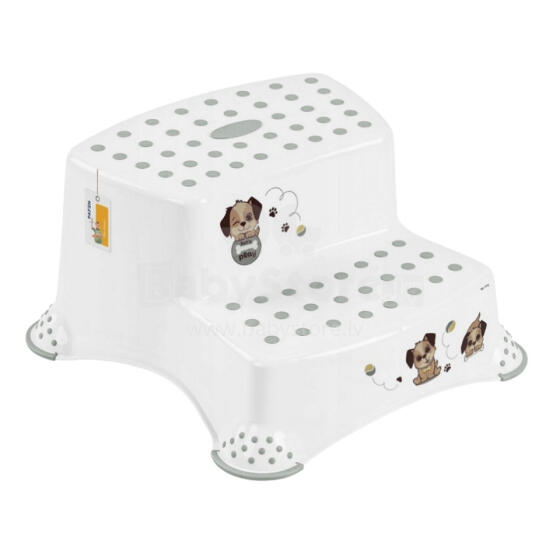 Two-tier bench Igor &amp;quot;Dogs&amp;quot; 40x37x21cm white