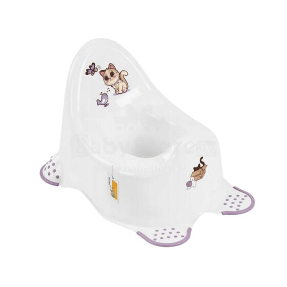 Pot Adam &ldquo;Cats&rdquo; 38x27x23.5cm white