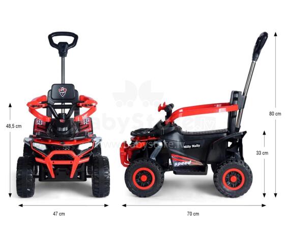MILLY MALLY 6967 Battery-Powered Vehicle Start ATV Red