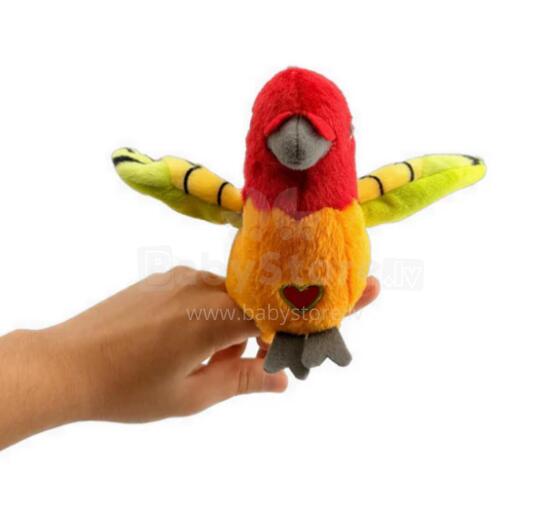 HAPPY YAPPERS interactive plush toy Parkeet Orange, 9406
