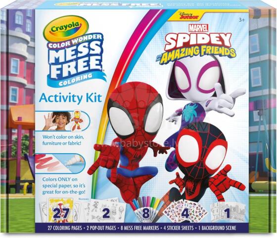 CRAYOLA Color Wonder Activity Creative Set Spidey, 75-7193