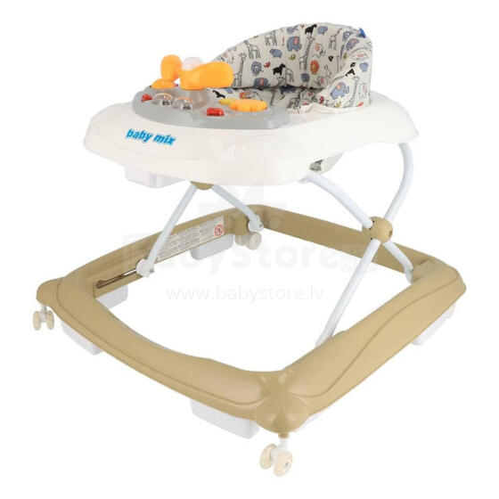 Baby Walker - 47977 - with steering wheel - CAPPUCINO