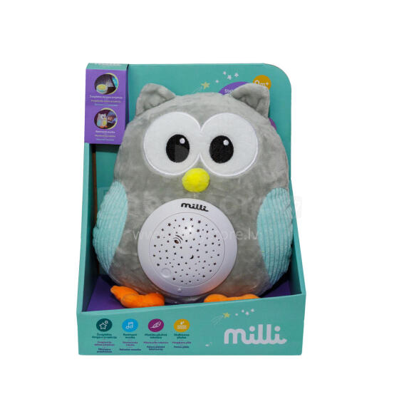 MILLI soft musical projector owl, FM666-44