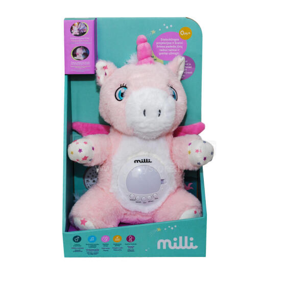 MILLI soft musical projector unicorn, FM666-74