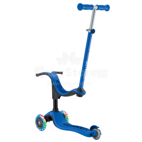 GLOBBER skrejritenis Go Up Sporty Lights, tumši zils, 452-600-4 S