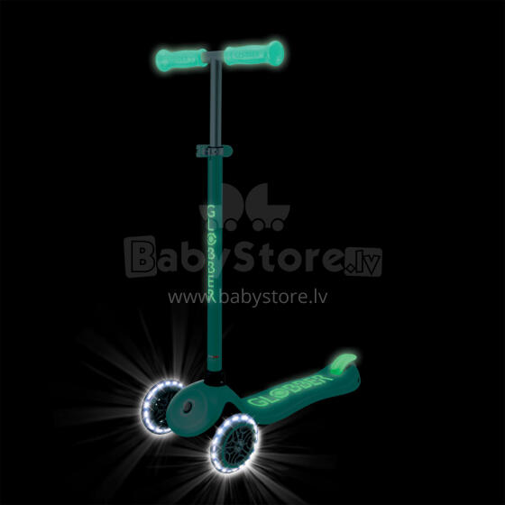 GLOBBER skrejritenis Primo Plus Glow Lights, piparmētru, 443-206