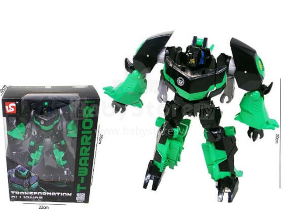 ROBOT / TRANSFORMER - 50516 - zaļš - izmērs 20 cm