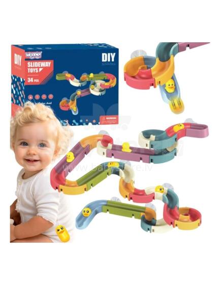WOOPIE Water Track Slide with Duck for Bathing 34 pcs
