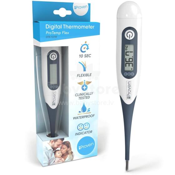 Bebe Basic Digital Thermometer with Flexible Tip Art.DTR-1221R  Дигитальный термометр с мягким наконечником