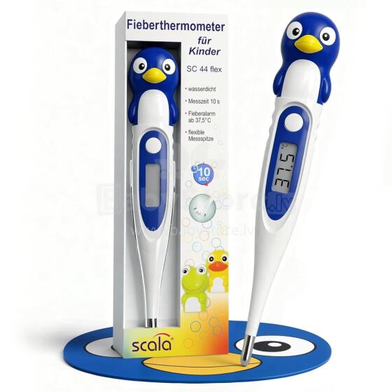 Bebe Basic Digital Thermometer with Flexible Tip Art.SC 44 Penguin Digitālais termometrs ar mīksto uzgali