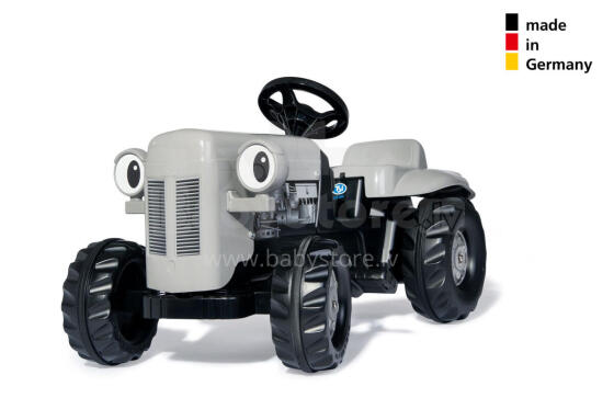 RollyKid Little Grey Fergie Pedal Tractor with Trailer