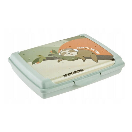 Food storage container deco-click-box mini 0.5L Carla &ldquo;Lazy Lui&rdquo; 17x13x3.5cm green