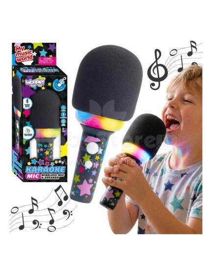 WOOPIE Wireless Karaoke Microphone with Speaker Black BT