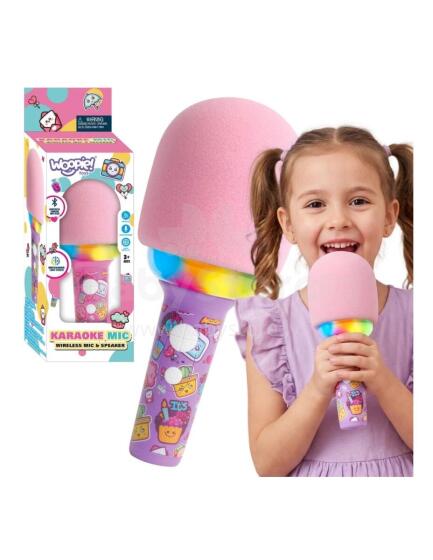 WOOPIE Wireless Karaoke Microphone with Speaker Pink