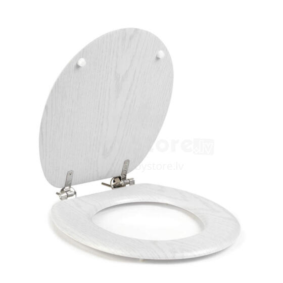 Beldray LA00000073WHTEU7 Wooden Toilet Seat
