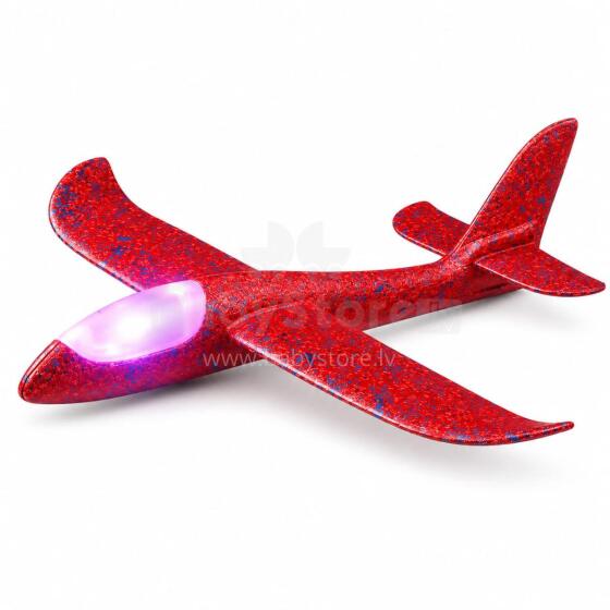 Bebe Basic Led Plane Art.292239 Glider plane polystyrene mix colour 48cm