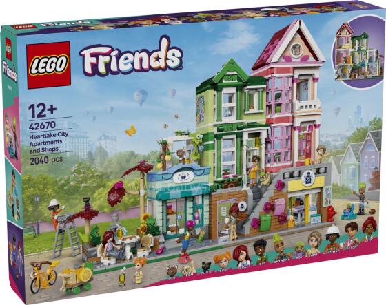 LEGO Friends Sirdspilsētas dzīvokļi un veikali