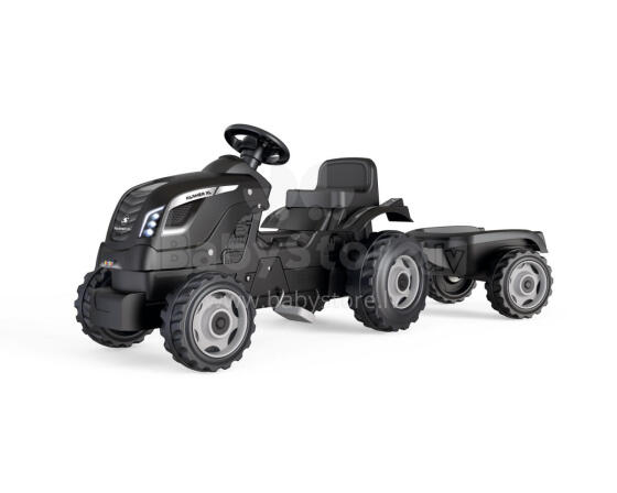 Трактор Smoby Farmer XL черный + прицеп