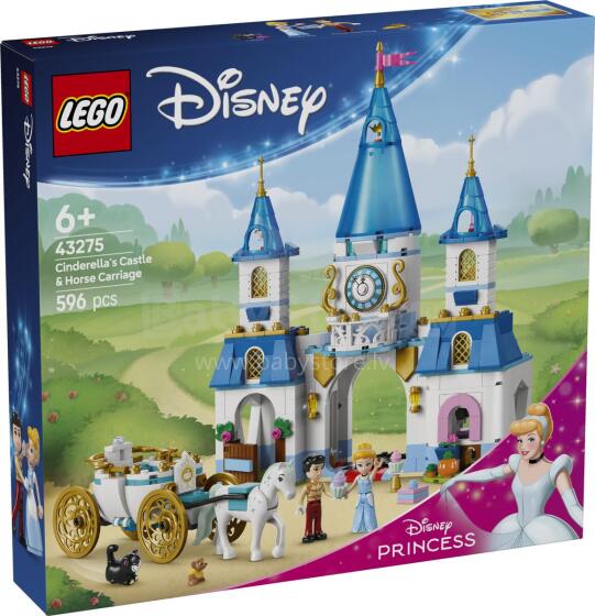 LEGO Disney Pelnrušķītes pils un zirgu ratos