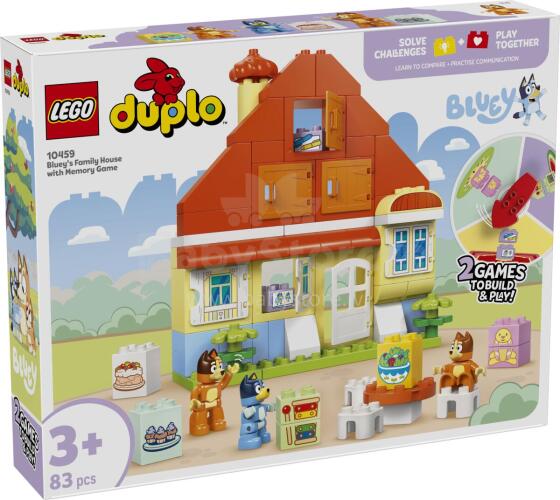 LEGO DUPLO Bluey's Family House with Memory Game