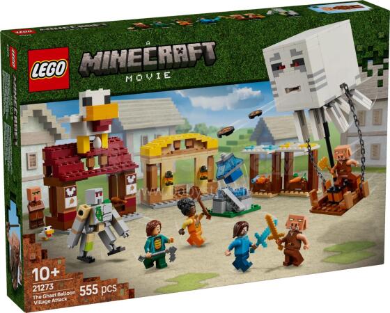 LEGO Minecraft Атака на деревню с воздушным шаром Гаста