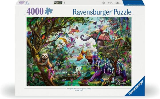Ravensburger puzle 4000 gabali Tropu pūķi