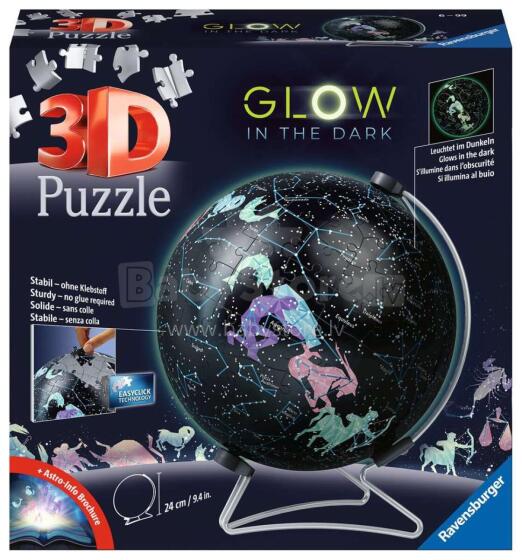Ravensburger 3D puzle bumba spīd tumsā 180 gab. Astroloģija
