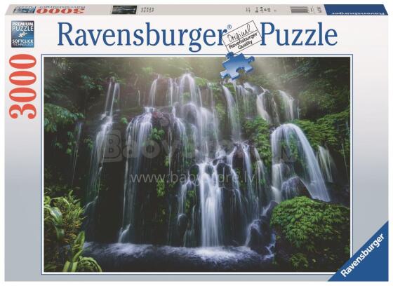 Ravensburger puzle 3000 gabali Ūdens kritums Bali