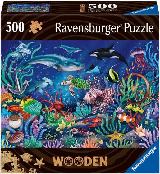 Пазл Ravensburger из дерева 500 деталей "Подводный мир"