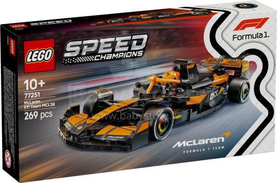 LEGO Speed Champions McLaren F1® Team MCL38 гоночный автомобиль