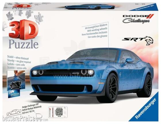 
3D пазл Ravensburger Додж Челленджер