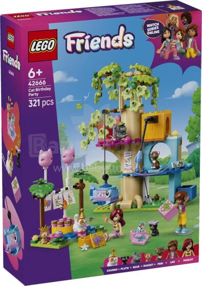 LEGO Friends Cat Birthday Party & Tree House