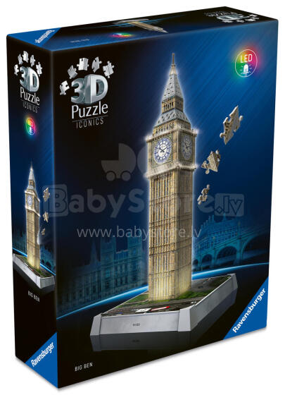 3D-пазл Ravensburger с LED-подсветкой: Биг Бен