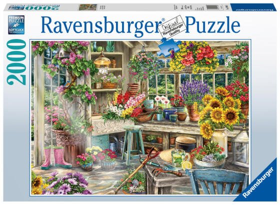 
Ravensburger puzle 2000 gab. Dārznieka paradīze