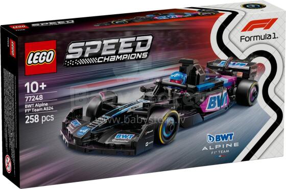 LEGO Speed Champions BWT Alpine F1 komanda A524 sacīkšu auto