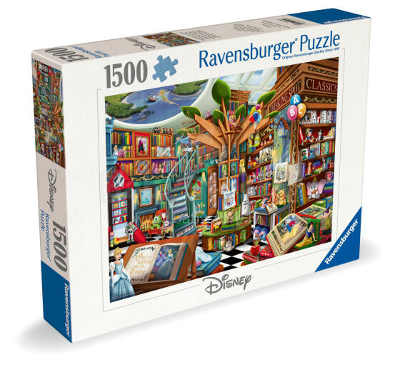 Ravensburger puzle 1500 gabali: Maģiskā Disneja grāmatnīca