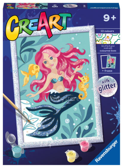 Ravensburger Рисуй по номерам Очаровательная русалка