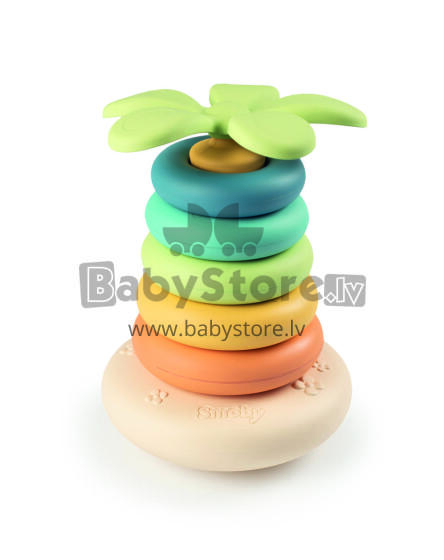 Smoby bioplastmasas Roly Poly piramīda