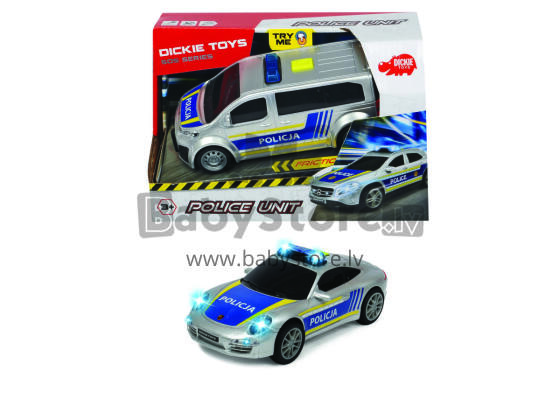 
Dickie Toys Policijas vienība 2 dažādi
