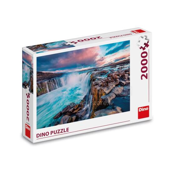 Dino Puzzle 2000 pc Waterfall of Selfoss