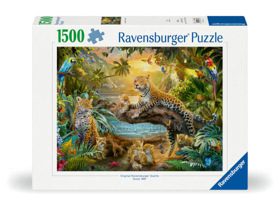 Ravensburger puzle 1500 gabali "Savanna atdzīvojas"
