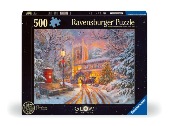 Ravensburger Glow-In-The-Dark Puzzle 500 pc Magical Christmas 

