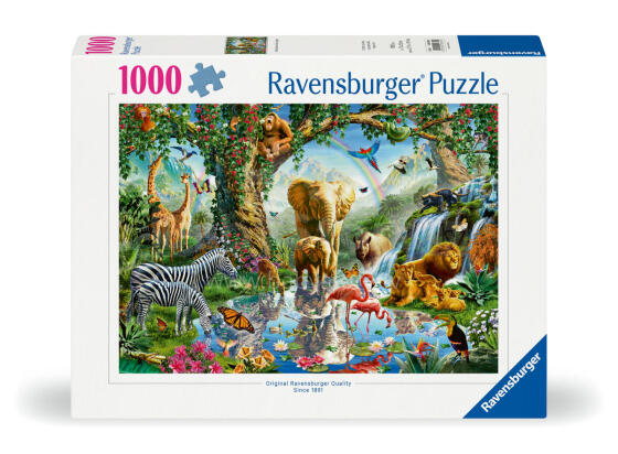 Ravensburger puzle 1000 gabali: Piedzīvojumi džungļos