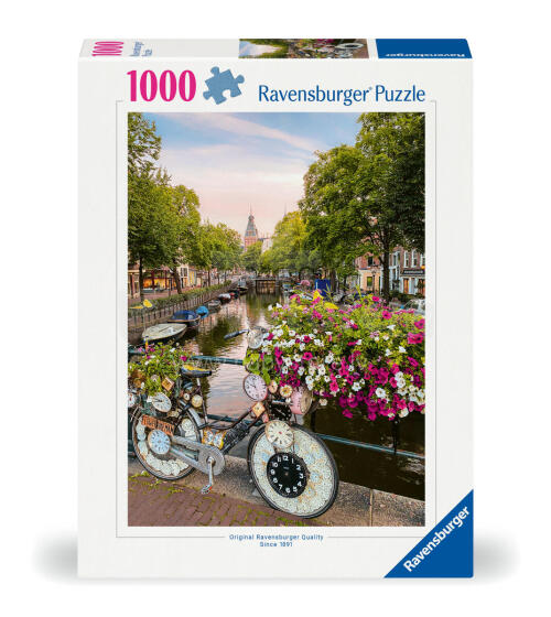 Ravensburger puzle 1000 gabali: Velosipēds Amsterdamā